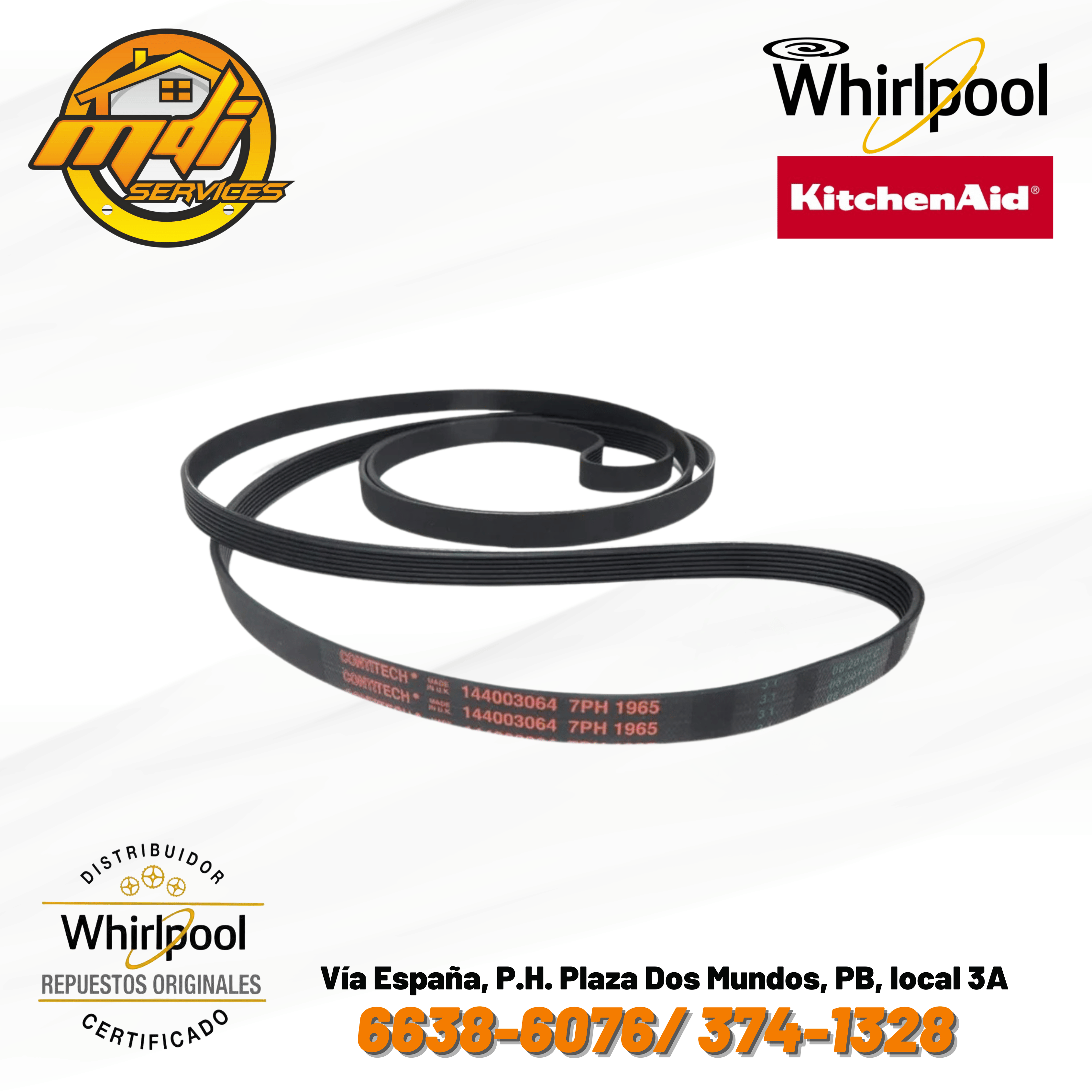 CORREA SECADORA WHIRLPOOL ORIGINAL 